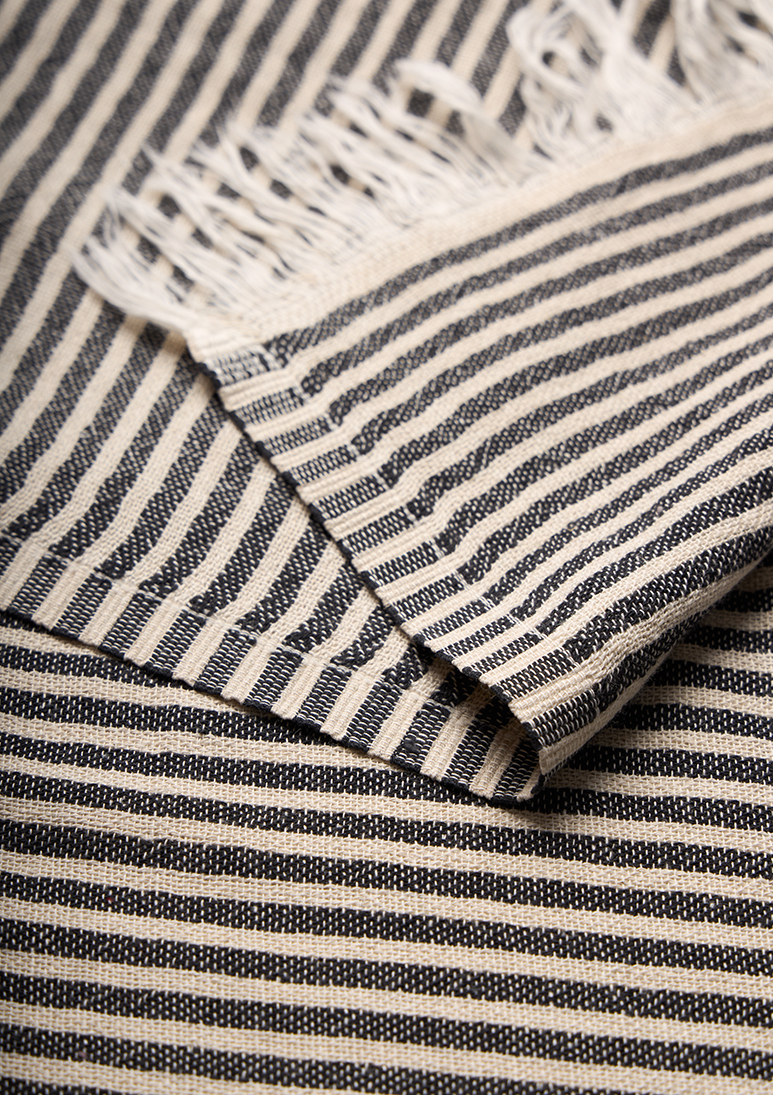 Gorgona-linen-beach-towel-black (d) Gorgona Linen Towel - Black - Sea You Soon