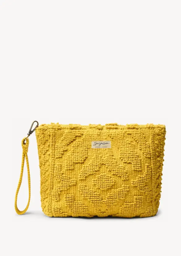 Carmela Midi Clutch Mustard