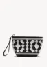 andora-cotton-mini-clutch-black-front Andora Mini Clutch Bag - Black - Sea You Soon