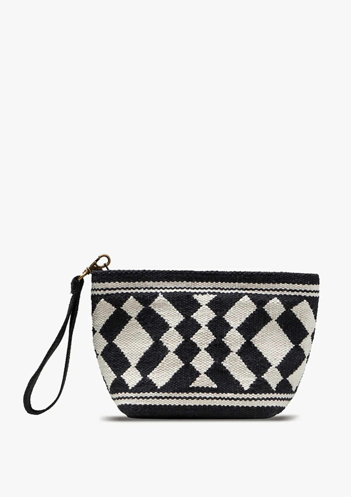 andora-cotton-mini-clutch-black-front Andora Mini Clutch Bag - Black - Sea You Soon