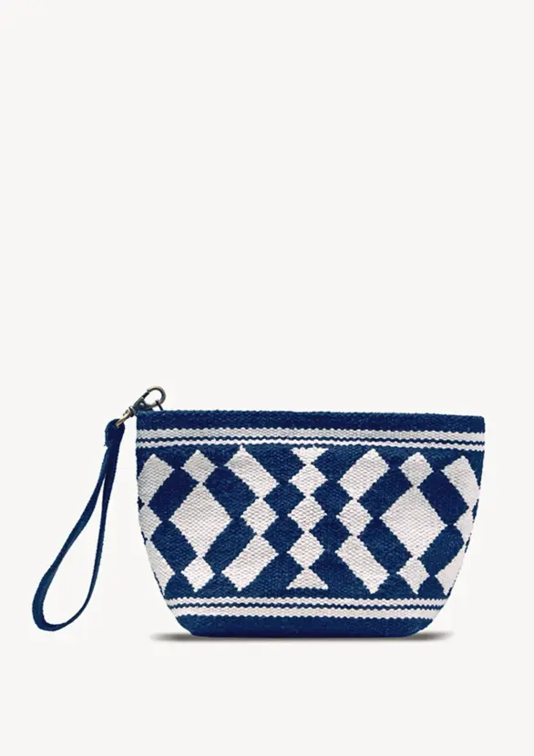 Andora Mini Clutch Bag - Navy Blue