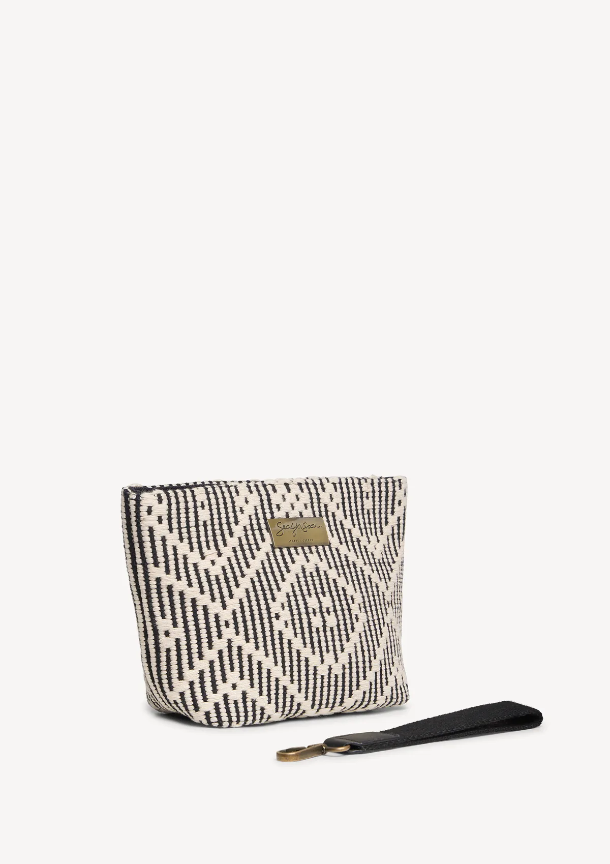 ballos-cotton-mini-clutch-black-lifestyle-side Ballos Mini Clutch - Black - Sea You Soon