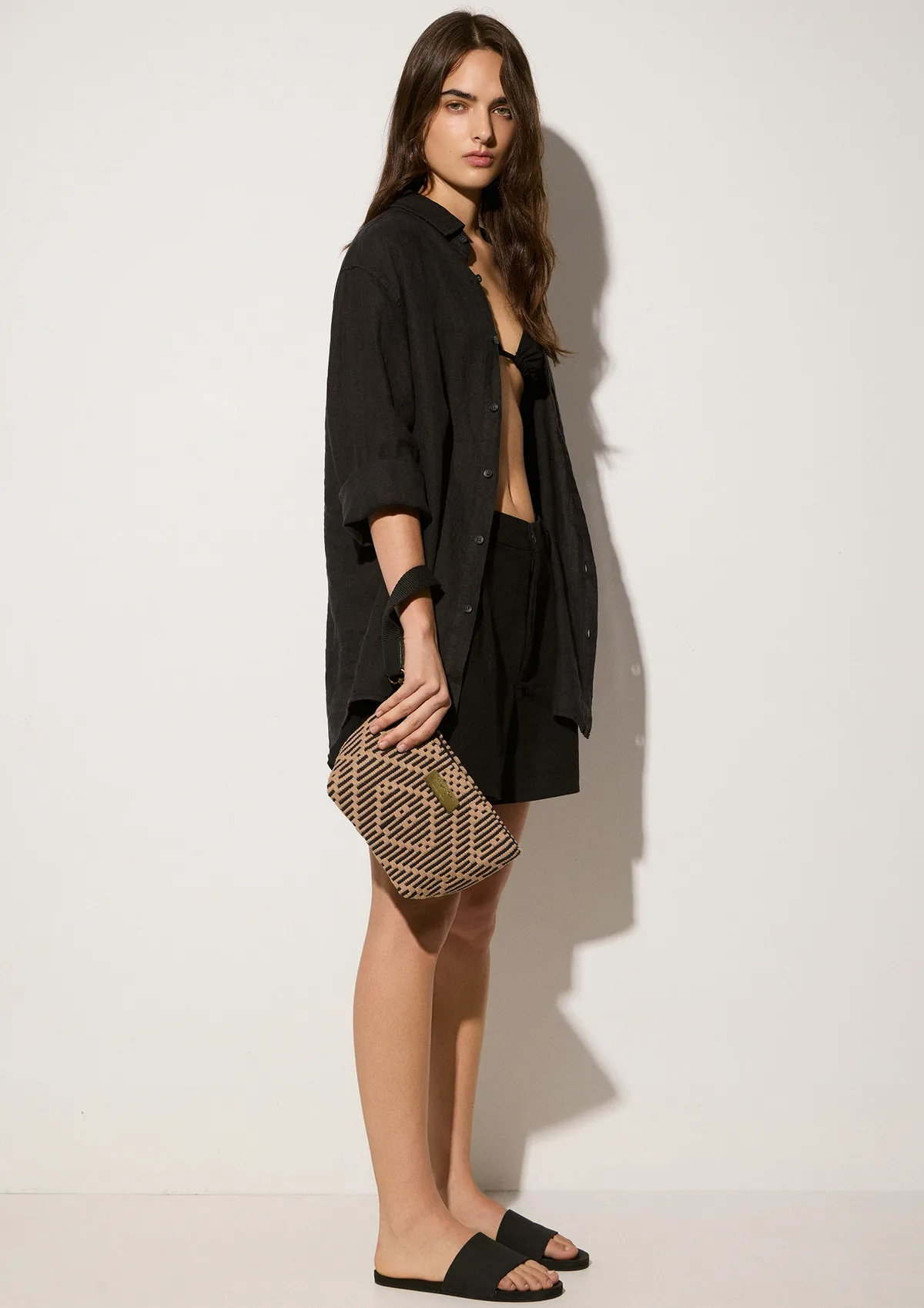 ballos-cotton-mini-clutch-coco-mocha-lifestyle-front Ballos Mini Clutch - Mocha - Sea You Soon
