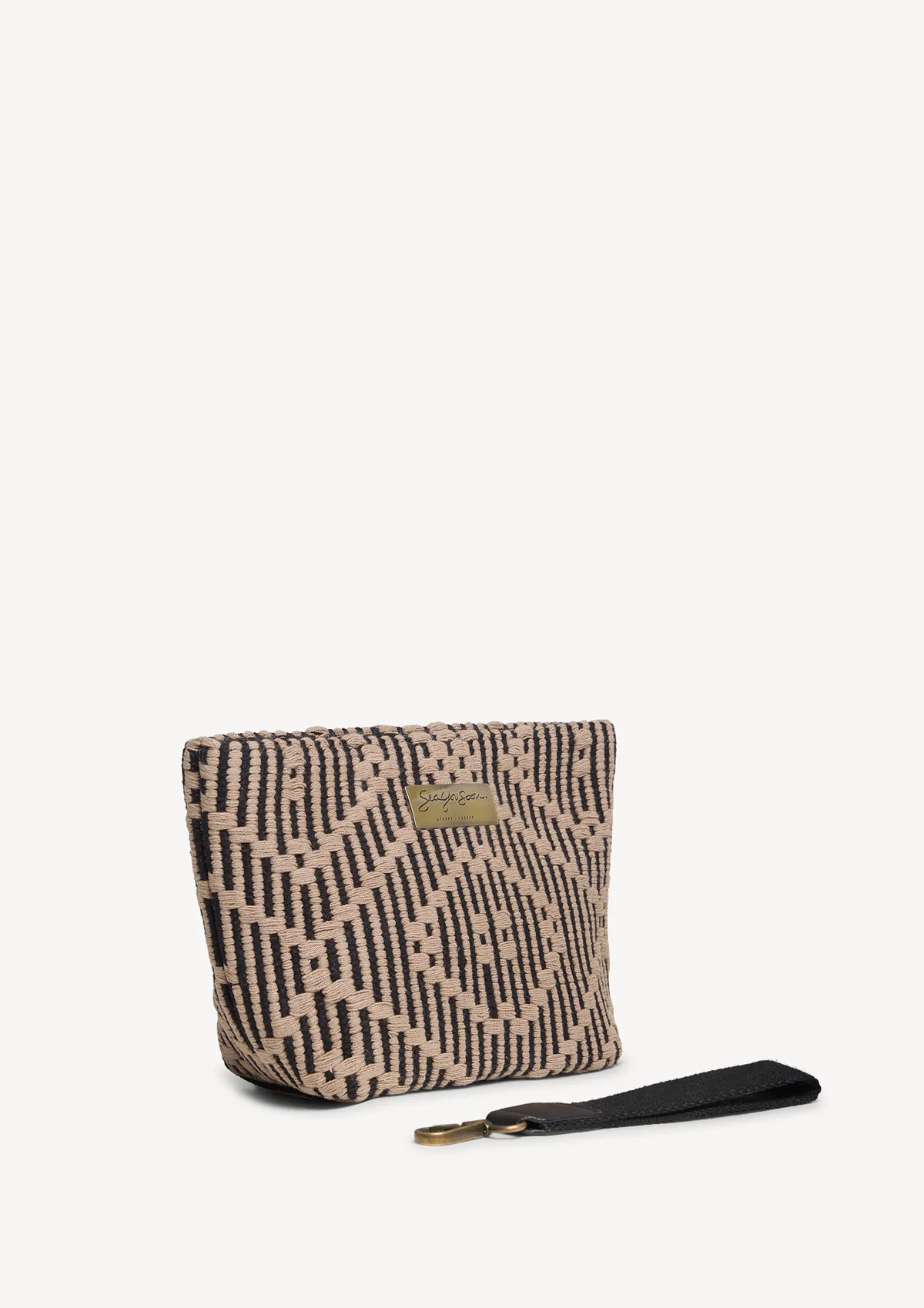 ballos-cotton-mini-clutch-coco-mocha-lifestyle-side Ballos Mini Clutch - Mocha - Sea You Soon