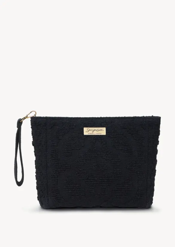 Carmela Midi Clutch Black