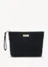 carmela-cotton-midi-clutch-black-front Carmela Midi Clutch Black - Sea You Soon