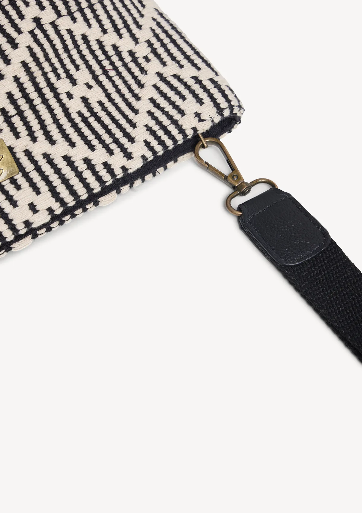 duomo-cotton-midi-clutch-black-on-model Duomo Clutch - Black - Sea You Soon