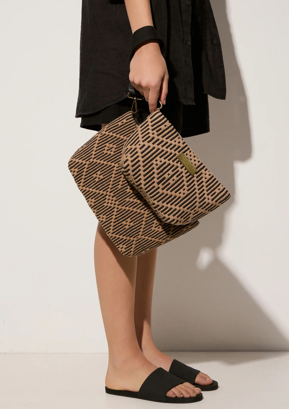 duomo-cotton-midi-clutch-coco-mocha-on-model-alt-2 Duomo Clutch - Mocha - Sea You Soon