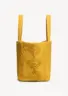 hermosa-cotton-beach-tote-mustard-on-model Hermosa Beach Bag Mustard - Sea You Soon