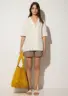 hermosa-cotton-beach-tote-mustard-on-model-alt-2 Hermosa Beach Bag Mustard - Sea You Soon