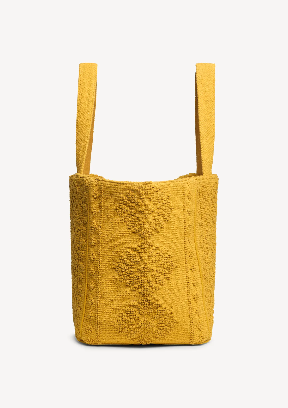 hermosa-cotton-beach-tote-mustard-on-model Hermosa Beach Bag Mustard - Sea You Soon