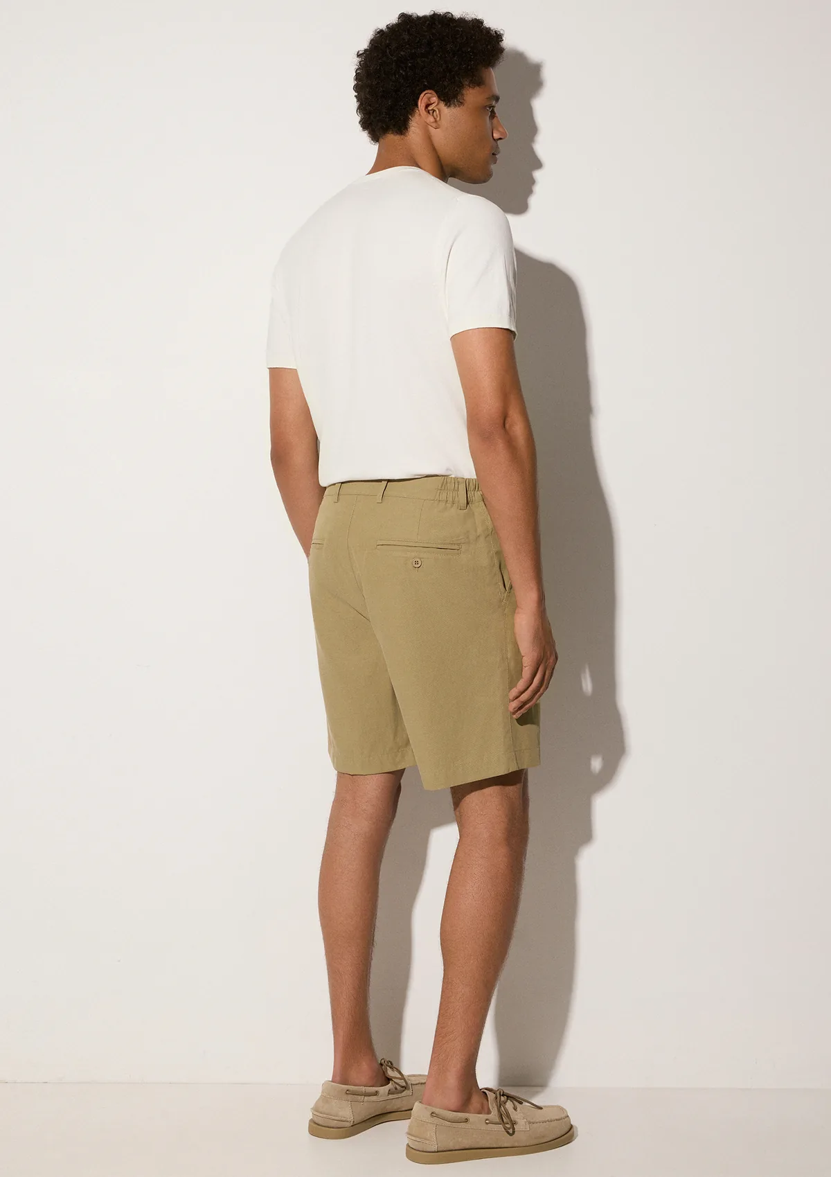 lorain-lyocell-shorts-olive-detail Lorain Lyocell Shorts - Olive - Sea You Soon