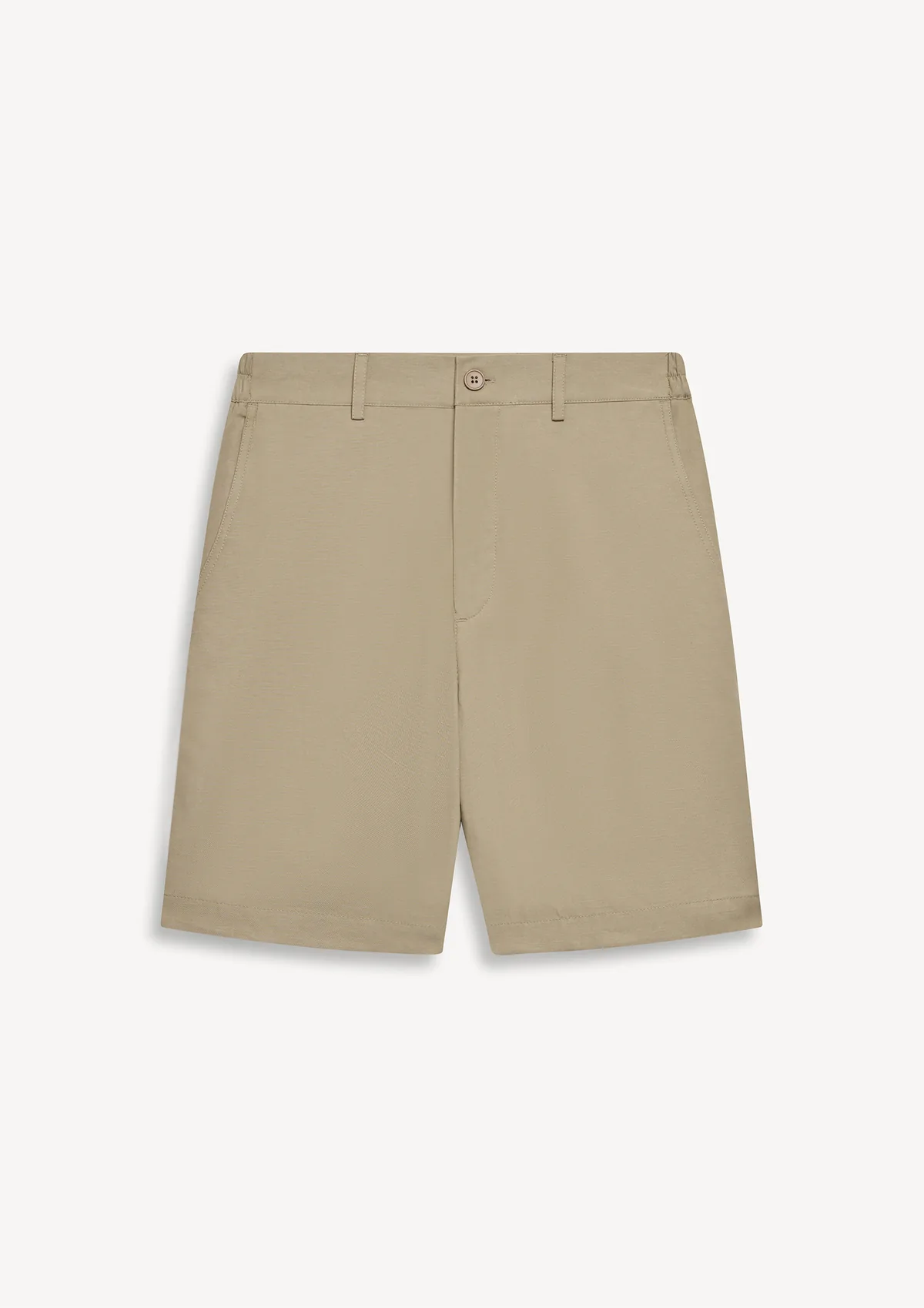 lorain-lyocell-shorts-taupe-front Lorain Lyocell Shorts - Taupe - Sea You Soon