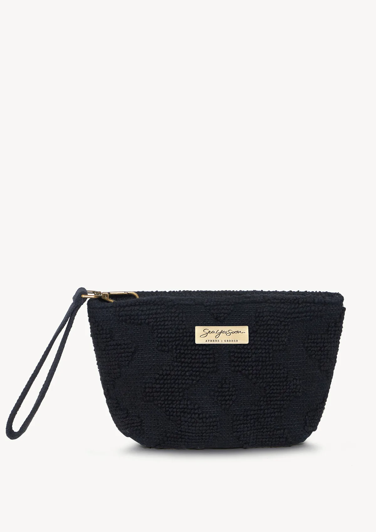 marsala-cotton-mini-clutch-black-front Marsala Mini Clutch Black - Sea You Soon