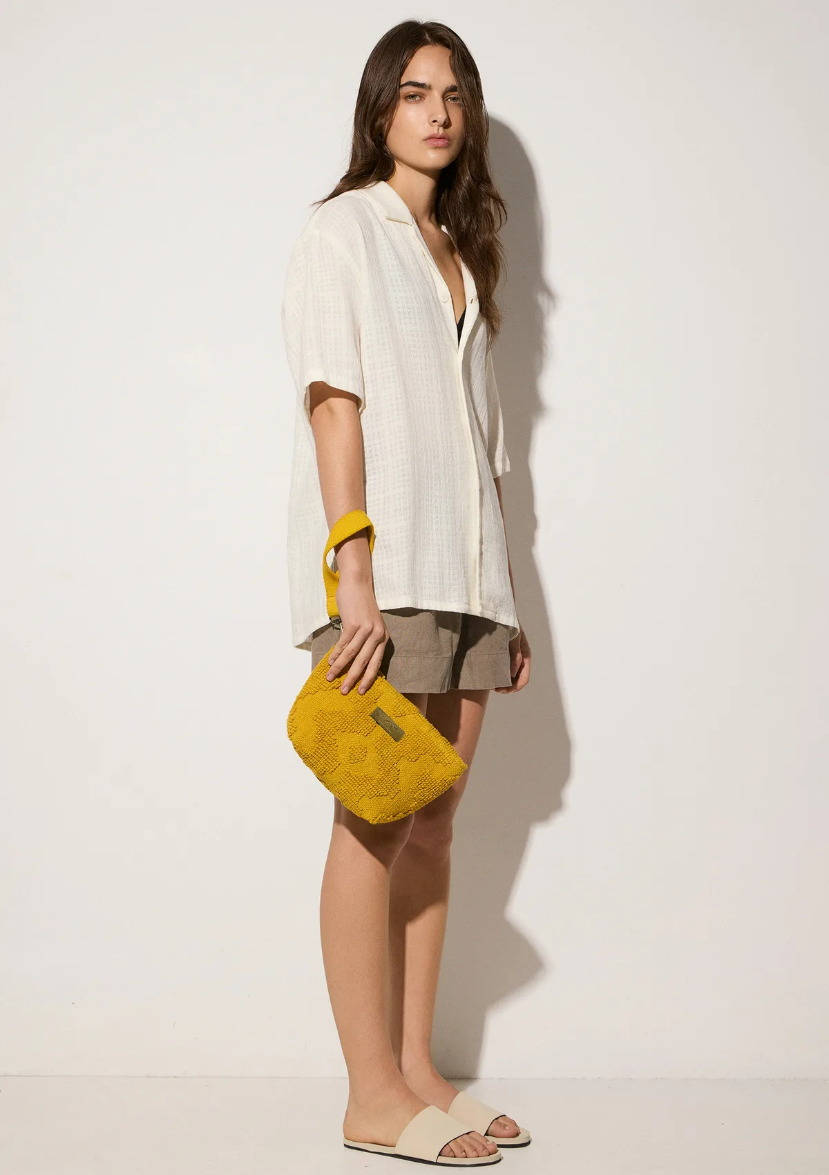 marsala-cotton-mini-clutch-mustard-lifestyle-front Marsala Mini Clutch Mustard - Sea You Soon