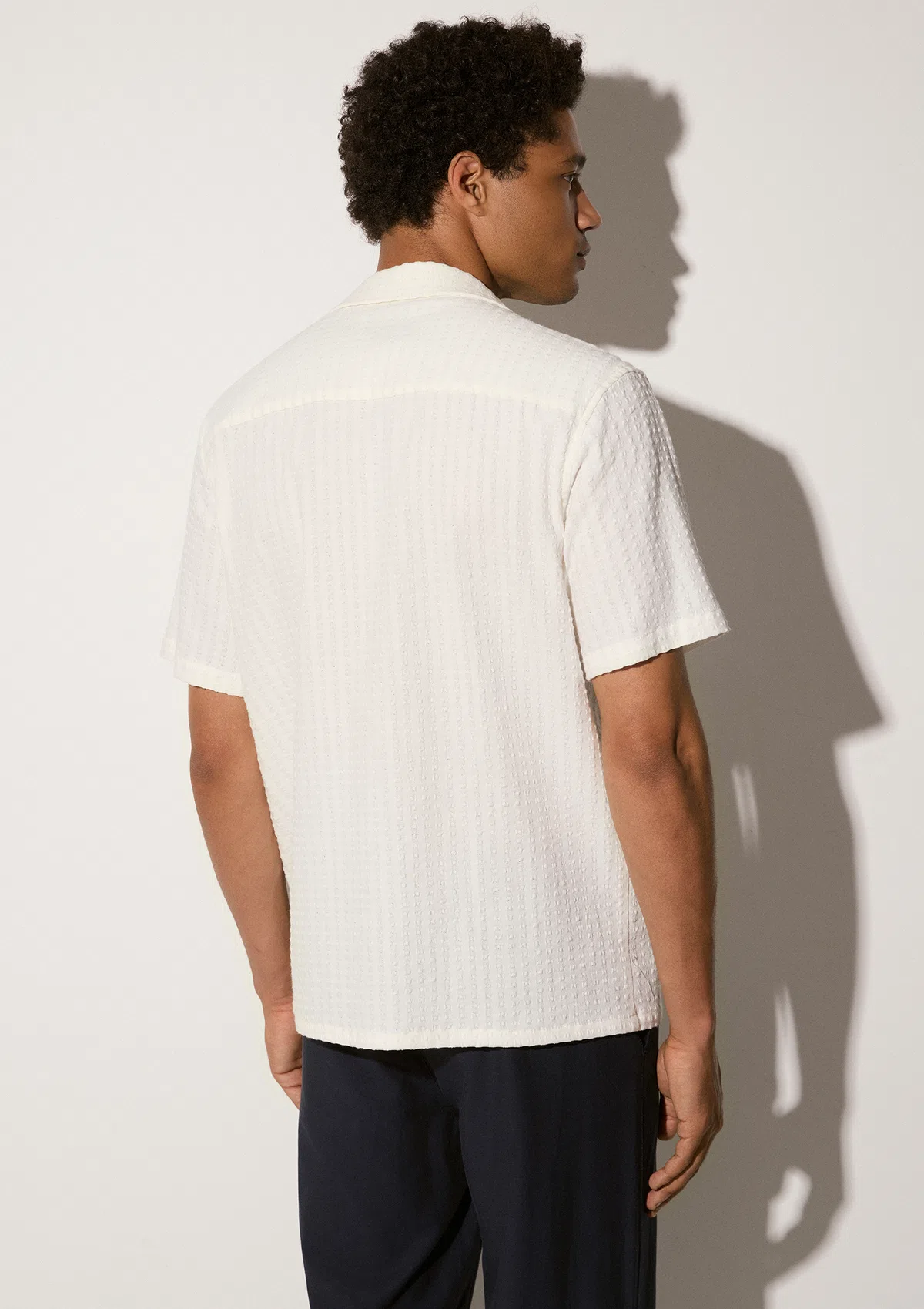 orenzo-cotton-shirt-white-back Orenzo Short Sleeve Shirt - White - Sea You Soon