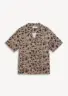 pekan-tencel-shirt-mocha-front Pekan TENCEL™ short sleeve shirt in Mocha, front view on white background by Sea You Soon