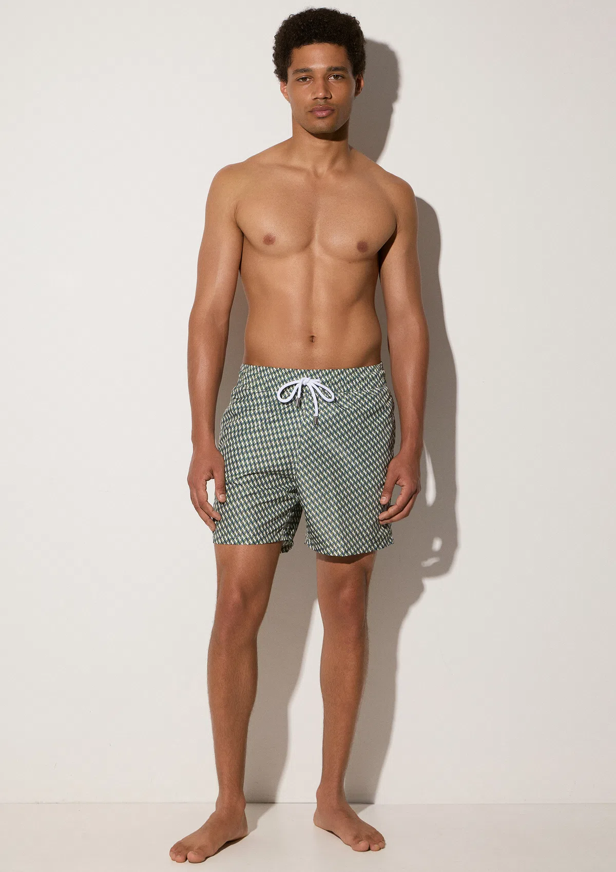 sabbia-polyester-swim-shorts-olive-lifestyle-front Sabbia Swim Shorts - Olive - Sea You Soon