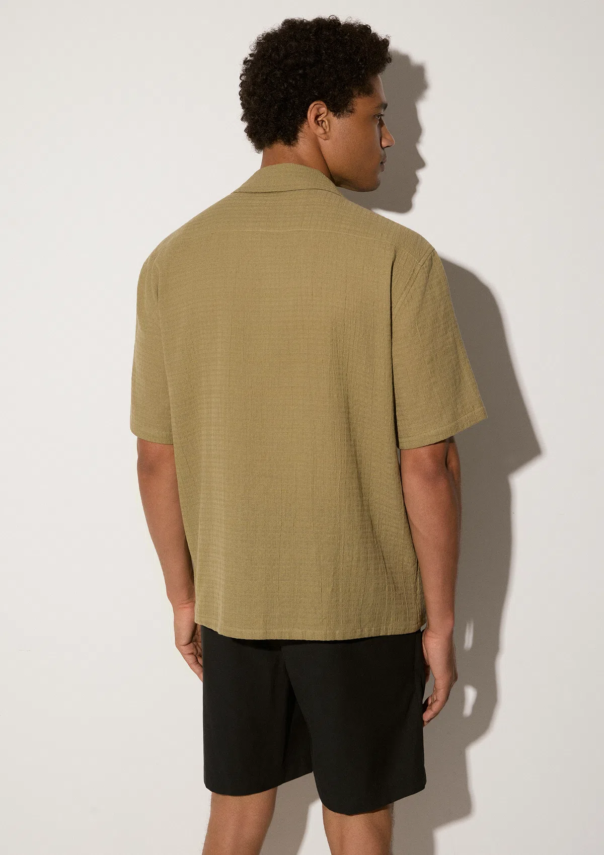 sanona-cotton-shirt-khaki-back Sanona Short Sleeve Shirt - Khaki - Sea You Soon