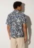 saporo-tencel-shirt-eclipse-blue-back Saporo TENCEL™ TENCEL™ shirt in Eclipse Blue, studio shot of the back with model by Sea You Soon, Made in Greece