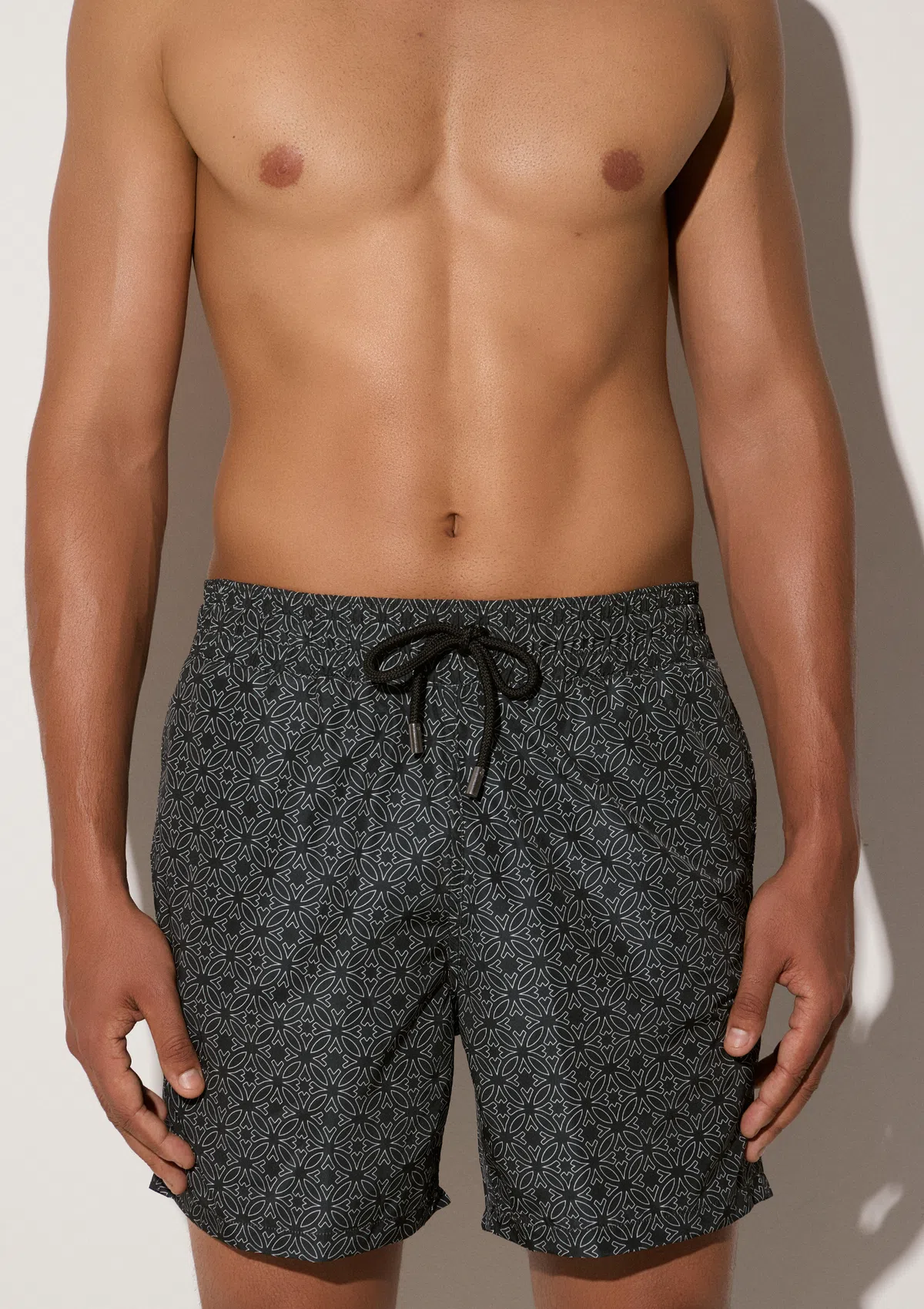 zeluna-polyester-swim-shorts-black-front-alt-2 Zeluna Swim Shorts - Black - Sea You Soon